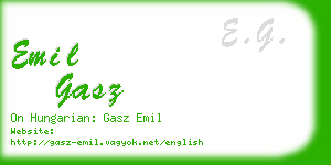 emil gasz business card